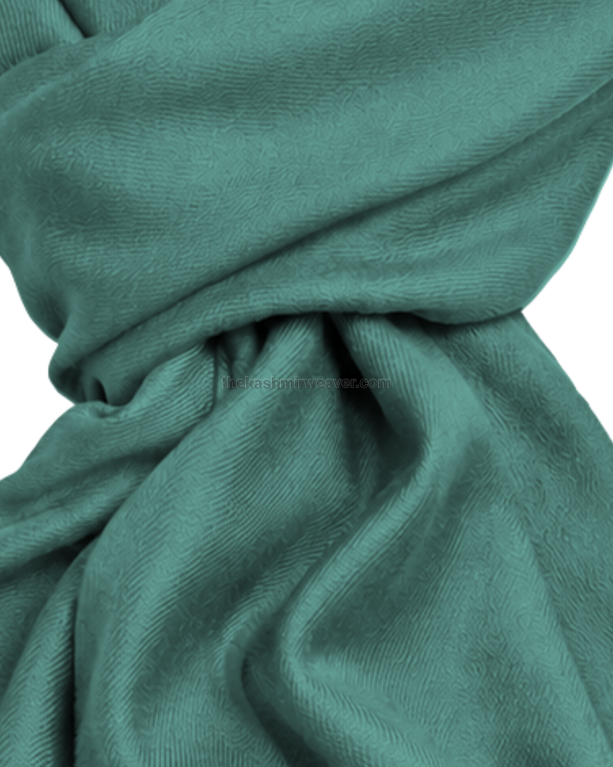 Mint Green Cashmere Pashmina Shawl — close-up texture zoom
