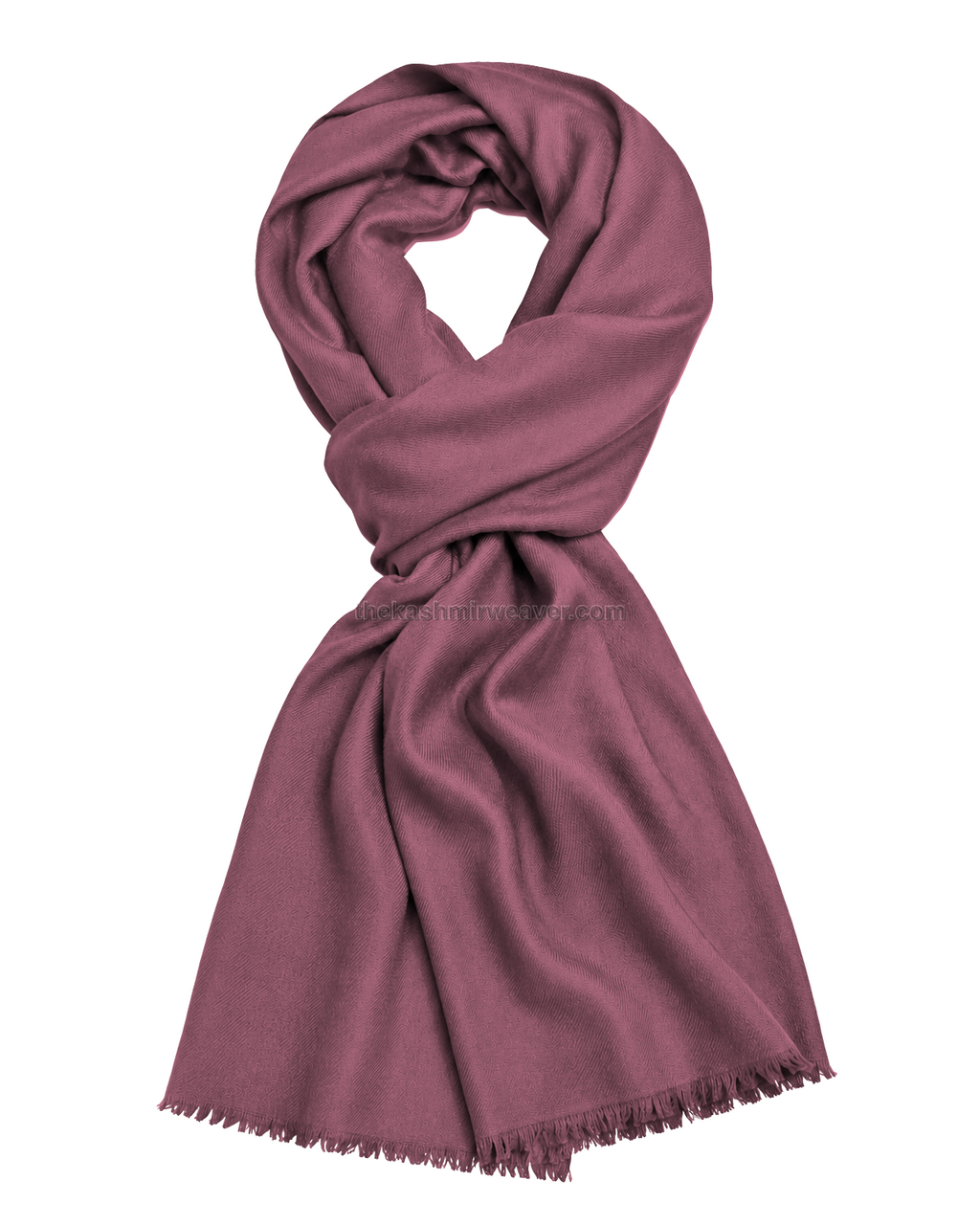 Pink Cashmere Pashmina Shawl — flat view