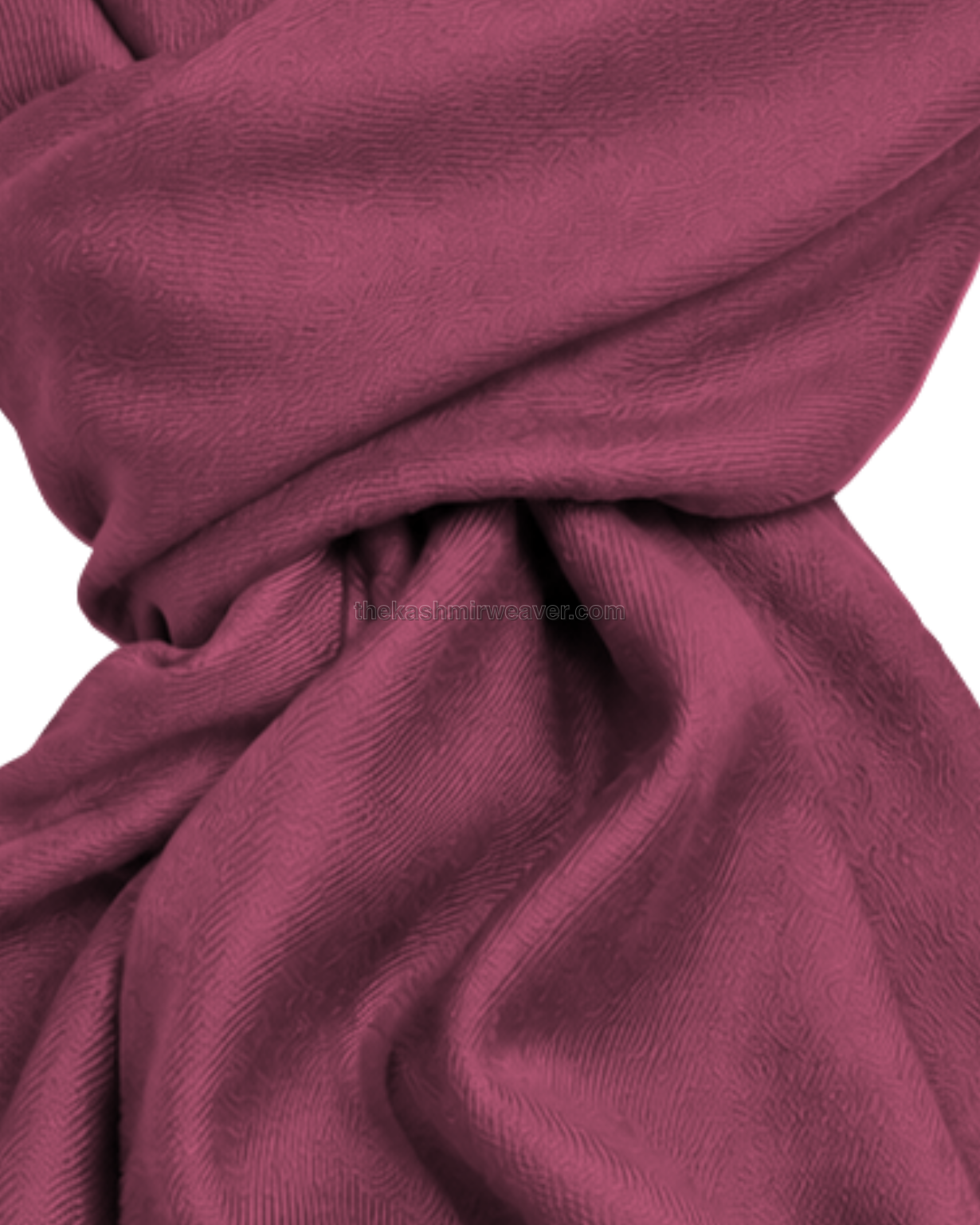 Pink Cashmere Pashmina Shawl — close-up texture zoom