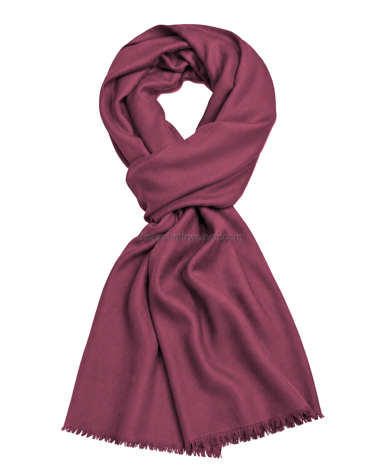 Pink Cashmere Pashmina Shawl — flat view