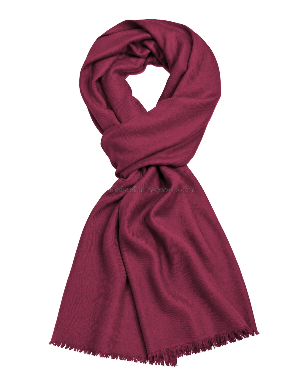 Rose Pink Cashmere Pashmina Shawl — flat view